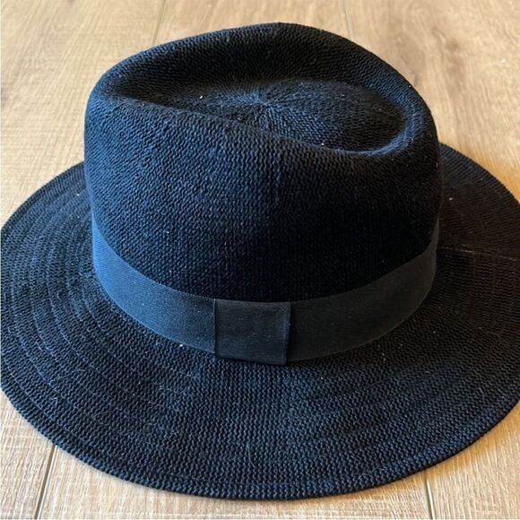 Anthropologie Rancher Nubby Packable Hat / Black - Picture 4 of 7